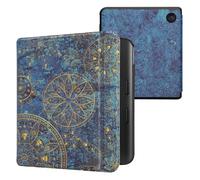 kwmobile Carcasa Compatible con Kobo Libra Colour Funda - Funda con Tapa y Cierre magnético de Cuero sintético - Mandalas