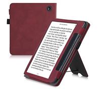 kwmobile Carcasa Compatible con Kobo Sage - Funda con Solapa Correa de Mano y Soporte de Apoyo - Cuero sintético