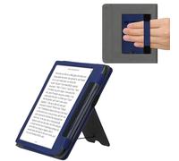 kwmobile Carcasa Compatible con Kobo Sage - Funda con Solapa Correa de Mano y Soporte de Apoyo - Cuero sintético