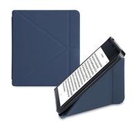 kwmobile Carcasa Compatible con Kobo Sage Funda con Soporte - Funda con Origami y Tapa con Cierre magnéetico - Azul Oscuro