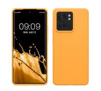kwmobile Carcasa Compatible con Motorola Edge 40 Funda - Case TPU y Silicona antigolpes - Apto Carga inalámbrica - Naranja afrutado