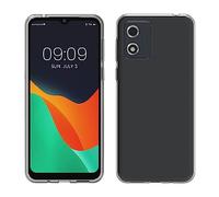 kwmobile Carcasa Compatible con Motorola Moto E13 - Funda de Silicona para móvil - Cover Trasero en Transparente