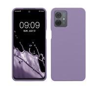 kwmobile Carcasa Compatible con Motorola Moto G14 Funda - Case TPU y Silicona antigolpes - Apto Carga inalámbrica - Lavanda
