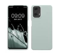 kwmobile Carcasa Compatible con Motorola Moto G24 / E14 / G04 / G04s Funda - Case TPU y Silicona antigolpes - Apto Carga inalámbrica - Menta Cool