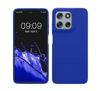 kwmobile Carcasa Compatible con Motorola Moto G56 5G Funda - Case TPU y Silicona antigolpes - Apto Carga inalámbrica - Azul báltico