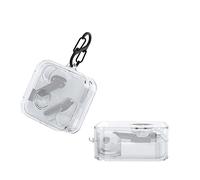 kwmobile Carcasa Compatible con Nothing Ear (2) Funda - Funda de Silicona antigolpes con mosquetón - Transparente