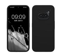 kwmobile Carcasa Compatible con Nothing Phone 2a / Phone 2a Plus Funda - Case TPU y Silicona antigolpes - Apto Carga inalámbrica - Negro