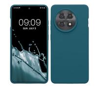 kwmobile Carcasa Compatible con OnePlus 13R Funda - Case TPU y Silicona antigolpes - Apto Carga inalámbrica - petróleo