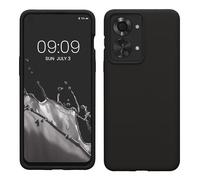 kwmobile Carcasa Compatible con OnePlus Nord 2T 5G Funda - Case TPU y Silicona antigolpes - Apto Carga inalámbrica - Negro Mate