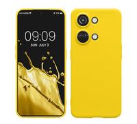 kwmobile Carcasa Compatible con OnePlus Nord 3 5G Funda - con Bordes elevados - Apto Carga inalámbrica - Amarillo chillón Mate