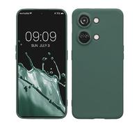 kwmobile Carcasa Compatible con OnePlus Nord 3 5G Funda - con Bordes elevados - Apto Carga inalámbrica - Verde Bosque Mate
