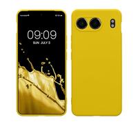 kwmobile Carcasa Compatible con OnePlus Nord 4 5G Funda - con Bordes elevados - Apto Carga inalámbrica - Amarillo chillón Mate