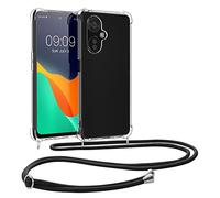 kwmobile Carcasa Compatible con OnePlus Nord CE 3 Lite 5G / Nord N30 5G Funda con Cuerda - Funda con Correa Colgante - Cordón Ajustable - Bordes elevados