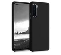 kwmobile Carcasa Compatible con OnePlus Nord Funda - Case TPU y Silicona antigolpes - Apto Carga inalámbrica - Negro