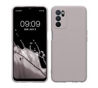 kwmobile Carcasa Compatible con OPPO A16 / A16s / A54s Funda - Bordes elevados anticaídas - Case de TPU y Silicona con Interior de Microfibra - Nube Violeta
