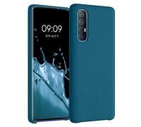 kwmobile Carcasa Compatible con OPPO Find X2 Neo Funda - Case TPU y Silicona antigolpes - Apto Carga inalámbrica - petróleo Mate