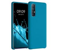 kwmobile Carcasa Compatible con OPPO Find X2 Neo Funda - Case TPU y Silicona antigolpes - Apto Carga inalámbrica - Azul océano