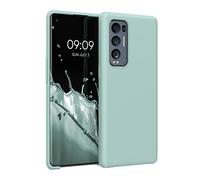 kwmobile Carcasa Compatible con OPPO Find X3 Neo Funda - Case TPU y Silicona antigolpes - Apto Carga inalámbrica - Menta