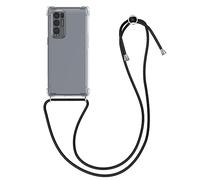 kwmobile Carcasa Compatible con OPPO Find X3 Neo Funda con Cuerda - Funda con Correa Colgante - Cordón Ajustable - Bordes elevados