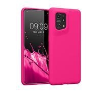 kwmobile Carcasa Compatible con OPPO Find X5 (5G) Funda - Case TPU y Silicona antigolpes - Apto Carga inalámbrica - Rosa neón
