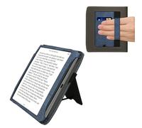 kwmobile Carcasa Compatible con Pocketbook Era/Era Color/Era Lite Funda - Funda con Stand Agarre de Mano y Tarjetero - Azul Oscuro/Gris Oscuro