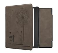 kwmobile Carcasa Compatible con Pocketbook Era/Era Color Funda - Funda con Tapa magnética de Cuero sintético - Gris