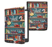 kwmobile Carcasa Compatible con Pocketbook InkPad 4/Color 3/2 / Vivlio InkPad 4/Color 3 Funda - Funda con Tapa y Cierre magnético de Cuero sintético - Solo un capítulo más
