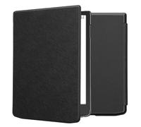kwmobile Carcasa Compatible con Pocketbook InkPad 4 / Color 3/2 / Vivlio InkPad 4 Funda - Funda con Tapa y Cierre magnético de Cuero sintético - Negro
