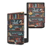 kwmobile Carcasa Compatible con Pocketbook Verse/Verse Lite/Verse Pro/Color/Vivlio Light/Light HD Funda - Funda con Tapa y Cierre magnético de Cuero sintético - Solo un capítulo más