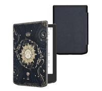 kwmobile Carcasa Compatible con Pocketbook Verse/Verse Lite/Verse Pro/Color/Vivlio Light/Light HD Funda - Funda con Tapa y Cierre magnético de Cuero sintético - Figuras del Tarot