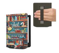 kwmobile Carcasa Compatible con Pocketbook Verse/Verse Lite/Verse Pro/Color/Vivlio Light/Light HD Funda - Funda e-Book con Solapa y Correa de Mano - Solo un capítulo más