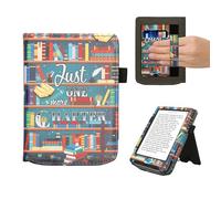 kwmobile Carcasa Compatible con Pocketbook Verse/Verse Lite/Verse Pro/Color/Vivlio Light/Light HD - Funda con Agarre elástico y Soporte - Solo un capítulo más Multicolor