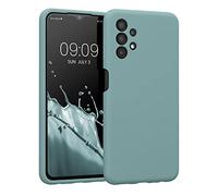 kwmobile Carcasa Compatible con Samsung Galaxy A13 4G Funda - Case TPU y Silicona con Interior de Microfibra - Suave Protector antigolpes para móvil - Noche ártica