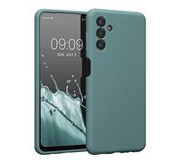 kwmobile Carcasa Compatible con Samsung Galaxy A13 5G Funda - Case TPU y Silicona con Interior de Microfibra - Suave Protector antigolpes para móvil - Noche ártica