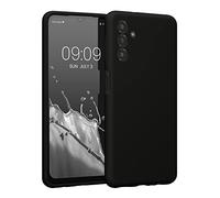 kwmobile Carcasa Compatible con Samsung Galaxy A13 5G Funda - Case TPU y Silicona con Interior de Microfibra - Suave Protector antigolpes para móvil - Negro