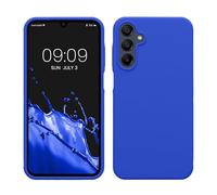kwmobile Carcasa Compatible con Samsung Galaxy A15 5G Funda - Case TPU y Silicona antigolpes - Apto Carga inalámbrica - Azul báltico