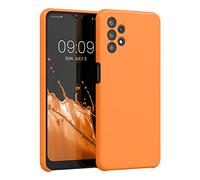 kwmobile Carcasa Compatible con Samsung Galaxy A32 5G Funda - Case TPU y Silicona antigolpes - Apto Carga inalámbrica - Naranja afrutado