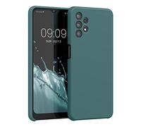 kwmobile Carcasa Compatible con Samsung Galaxy A32 5G Funda - Case TPU y Silicona antigolpes - Apto Carga inalámbrica - Azul Verdoso