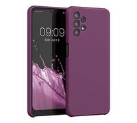 kwmobile Carcasa Compatible con Samsung Galaxy A32 5G Funda - Case TPU y Silicona antigolpes - Apto Carga inalámbrica - Magenta Oscuro
