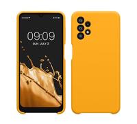kwmobile Carcasa Compatible con Samsung Galaxy A32 5G Funda - Case TPU y Silicona antigolpes - Apto Carga inalámbrica - Amarillo Miel