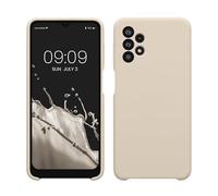 kwmobile Carcasa Compatible con Samsung Galaxy A32 5G Funda - Case TPU y Silicona antigolpes - Apto Carga inalámbrica - Crema Mate