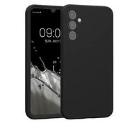 kwmobile Carcasa Compatible con Samsung Galaxy A34 5G Funda - Case TPU y Silicona con Interior de Microfibra - Suave Protector antigolpes para móvil - Negro Mate
