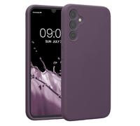 kwmobile Carcasa Compatible con Samsung Galaxy A34 5G Funda - Case TPU y Silicona con Interior de Microfibra - Suave Protector antigolpes para móvil - Iris pálido