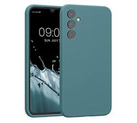 kwmobile Carcasa Compatible con Samsung Galaxy A34 5G Funda - Case TPU y Silicona con Interior de Microfibra - Suave Protector antigolpes para móvil - Piedra Antigua