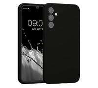 kwmobile Carcasa Compatible con Samsung Galaxy A34 5G Funda - Case TPU y Silicona con Interior de Microfibra - Suave Protector antigolpes para móvil - Negro