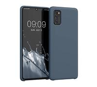 kwmobile Carcasa Compatible con Samsung Galaxy A41 Funda - Case TPU y Silicona antigolpes - Apto Carga inalámbrica - Pizarra Oscura