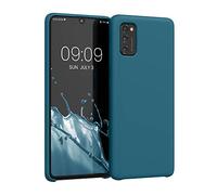 kwmobile Carcasa Compatible con Samsung Galaxy A41 Funda - Case TPU y Silicona antigolpes - Apto Carga inalámbrica - petróleo Mate