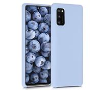 kwmobile Carcasa Compatible con Samsung Galaxy A41 Funda - Case TPU y Silicona antigolpes - Apto Carga inalámbrica - Azul Claro Mate