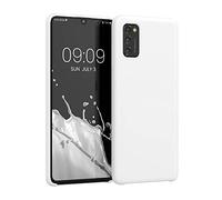 kwmobile Carcasa Compatible con Samsung Galaxy A41 Funda - Case TPU y Silicona antigolpes - Apto Carga inalámbrica - Blanco Mate