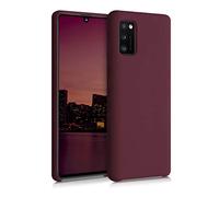 kwmobile Carcasa Compatible con Samsung Galaxy A41 Funda - Case TPU y Silicona antigolpes - Apto Carga inalámbrica - Rojo Vino